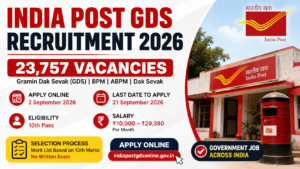India Post GDS Recruitment 2026: Apply Online for 23,757 Vacancies, Check Eligibility, Salary & Last Date